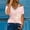 Pink, variant on Rezuofi 1 Pcs Womens T Shirts V Neck Short Sleeve Summer Tops Casual Basic Tees