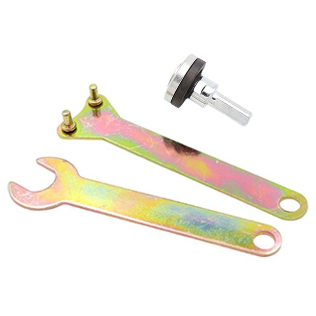 Riwesomey Juego de cuchillas para amoladora angular eléctrica, varilla de conexión, mango de rueda de pulido, adaptador de biela, accesorios de Herramientas eléctricas Blanco Riwesomey TO011355-02