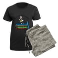 thumbnail image 5 of CafePress - Nurse Educator BOOK STACK Women's Dark Pajamas - Women's Short Sleeve Print T-Shirt and Pants Dark Cotton Pajama Set, 5 of 7
