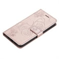 thumbnail image 4 of TECH CIRCLE Embossed Butterfly Case for 2022 iPhone 14 Pro Max (6.7") - Protective Foldable Stand Flip Case (Rosegold), 4 of 7