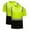 Pack of 2-Green, variant on LODIENY High Visibility Shirts for Men Class 3 Hi Vis Reflective Safety Construction Shirts for Men Women, Short Sleeve Work Shirts with Black Bottom, Durable, Breathable Pack of 1-Yellow XXXL