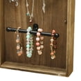 thumbnail image 6 of Cfowner Wooden Jewelry Box With High-Grade, Jewelry Rack for Necklaces, Earrings, Bracelets, Rings, Bracelets Hook, 6 of 7