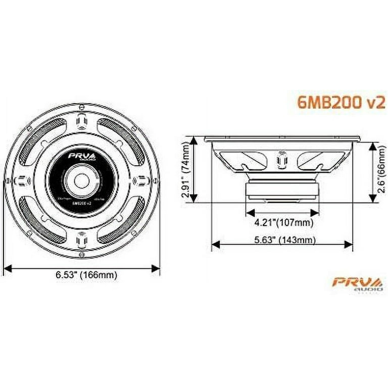Prv audio 6mb200 sales