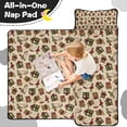thumbnail image 4 of Beige Christmas Gift Pattern Toddler Nap Mats for Kids Preschool,50"x20" Sleeping Mat Bag or Kids,Toddler Sleeping Bag,Toddler Nap Mat or Daycare, 4 of 6