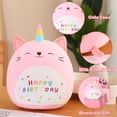 thumbnail image 2 of XC Unicorn Cat Plush Kawaii Birthday Cat Plushies Pillow Cat Stuffed Animal Toy Soft Plushie Doll Gifts for Kids Decor(Caticorn, 8 Inch), 2 of 9