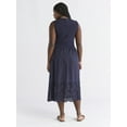 thumbnail image 4 of Free Assembly Women's and Women's Plus Sleeveless Mixy Midi Dress, Sizes XS-4X, 4 of 6