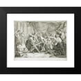 thumbnail image 2 of Nöel Hallé 24x19 Black Modern Framed Museum Art Print Titled - Wounded Antiochus After His Fall Dictating His Will (1738), 2 of 5