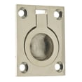 thumbnail image 1 of Solid Brass Flush Ring Pull, Bright Nickel, 1 of 1