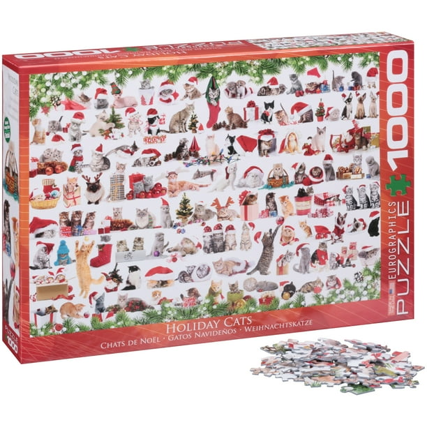 Eurographics Holiday Cats 1000 Piece Puzzle