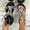 Black, variant on Womens Sandals Floral Rhinestones Low Heels Sandals with Ankle Strap Fashion Summer Beach Shoes Open Toes Sandals for Women (Silver 7.5)