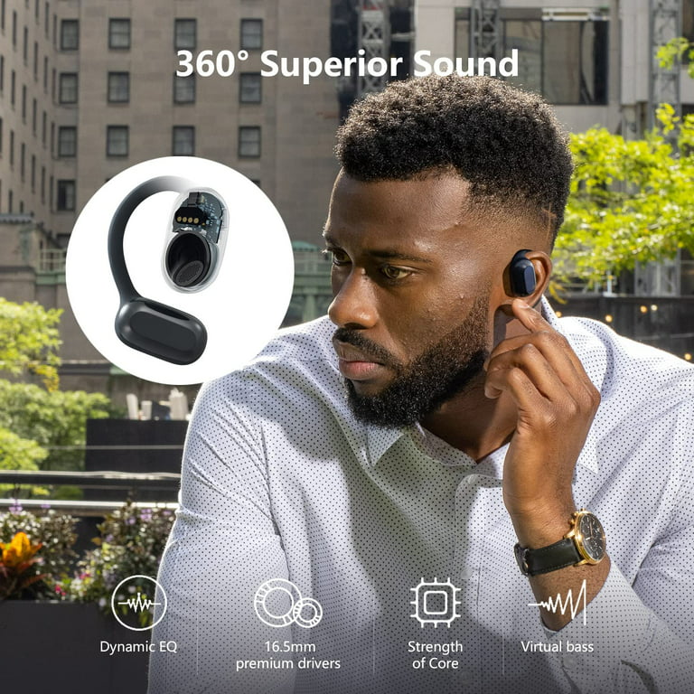Open Ear Headphones Bluetooth 5.3 True Wireless Air Conduction