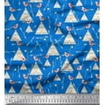 thumbnail image 1 of Soimoi Polyester Crepe Fabric Bird,Arrow & Tent African Decor Fabric Printed Yard 42 Inch Wide, 1 of 1