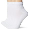 thumbnail image 4 of Hanes womens Ultimate Comfort Toe Seamed Ankle Socks Pack Of 6, 4 of 6