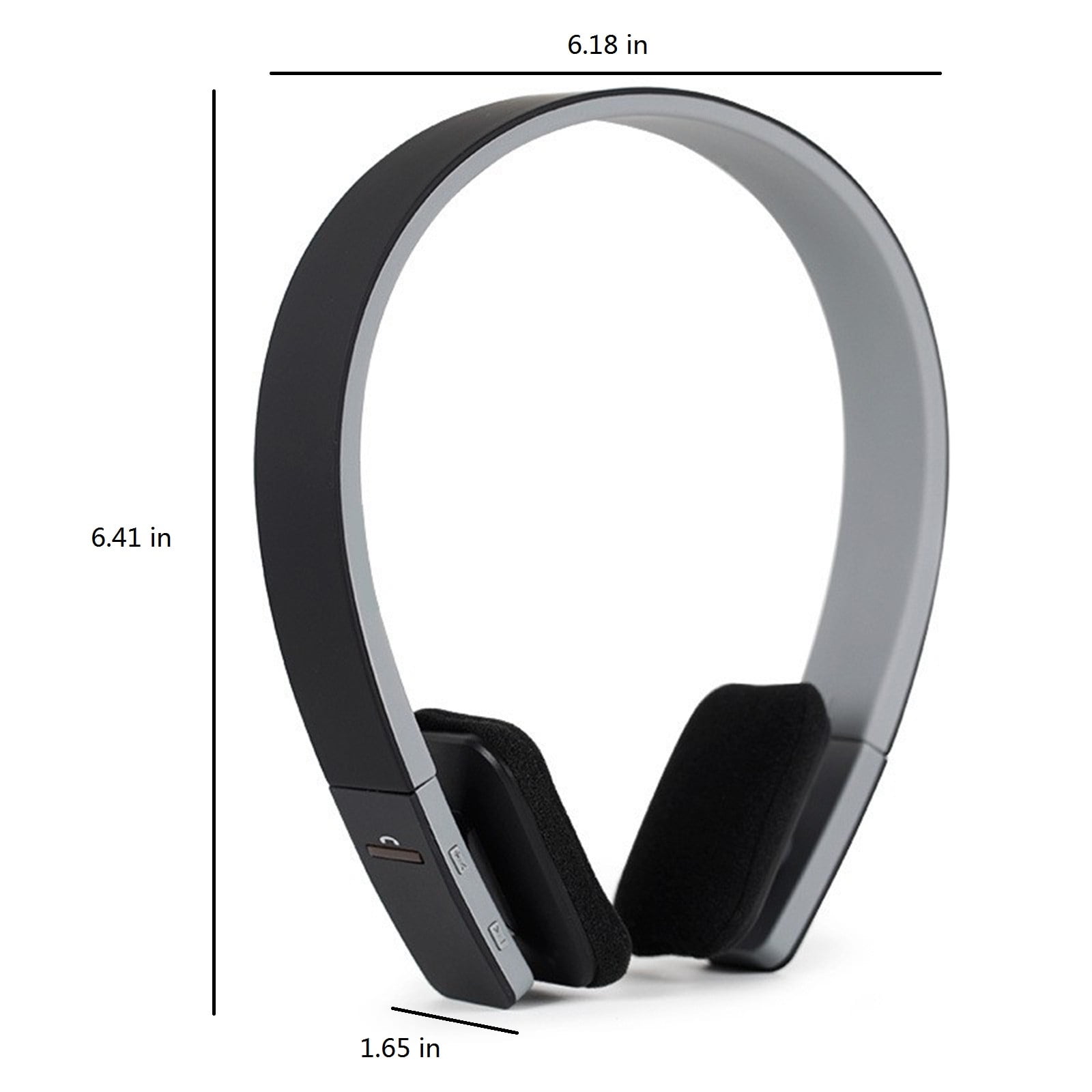 Active Noise Cancelling Headphones Bluetooth Headphones Wireless Headphones Over Ear with Microphone Deep Bass, Comfortable Protein Earpads, 30 Hours Playtime for Travel/Work - Black