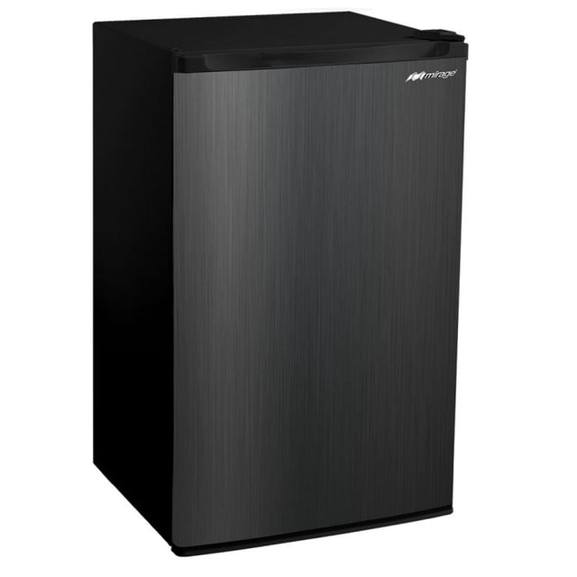Refrigerador Frigobar Mirage MRX33ES 3.3 Pies Acero Negro con Congelador