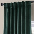 thumbnail image 5 of HPD Half Price Drapes Signature Spirit Green Plush Velvet Hotel Blackout Curtains(1 Panel),50W X 120L, 5 of 6