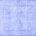 thumbnail image 1 of Ahgly Company Machine Washable Indoor Square Persian Blue Traditional Area Rugs, 5' Square, 1 of 4