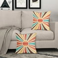 thumbnail image 3 of Boho Sun Pillow Covers 20x20 Set of 2 Retro 70s Colored Bohemian Colorful Abstract Art Sunshine Print Decorative Throw Pillows Outdoor Pillowcase Farmhouse Cushion Case Decor for Couch Sofa Bed, 3 of 6