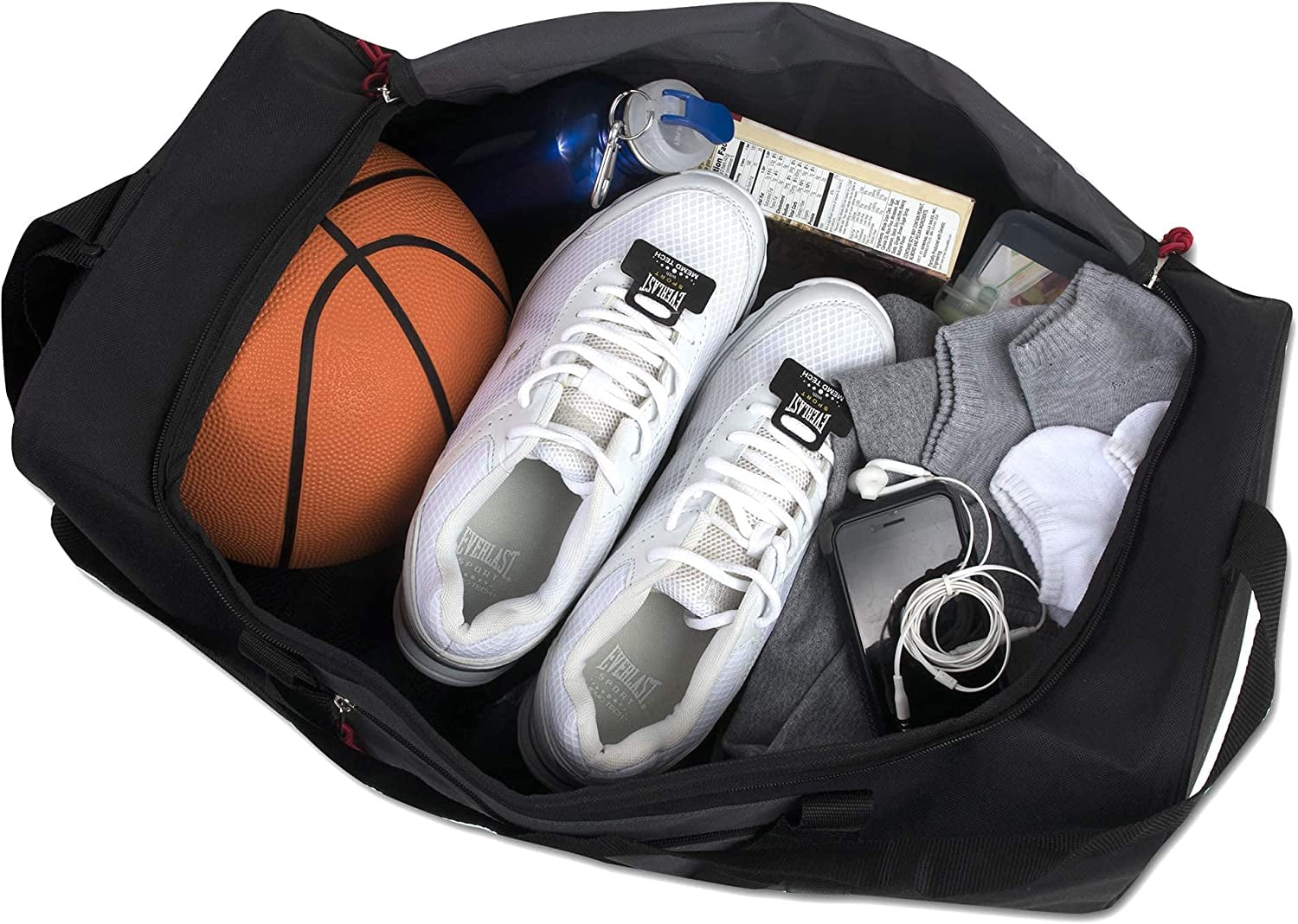 24 Pack 55 Liter, 24 Inch Wholesale Duffle Gym Bags in Bulk for Men and Women, Travel, Sports