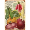 thumbnail image 4 of Letrero de hojalata vintage con diseño de granja, tomate, fresa, semillas, anuario de 1898, retro, para pared de cocina, verduras y frutas, decoración del hogar, 4 of 5