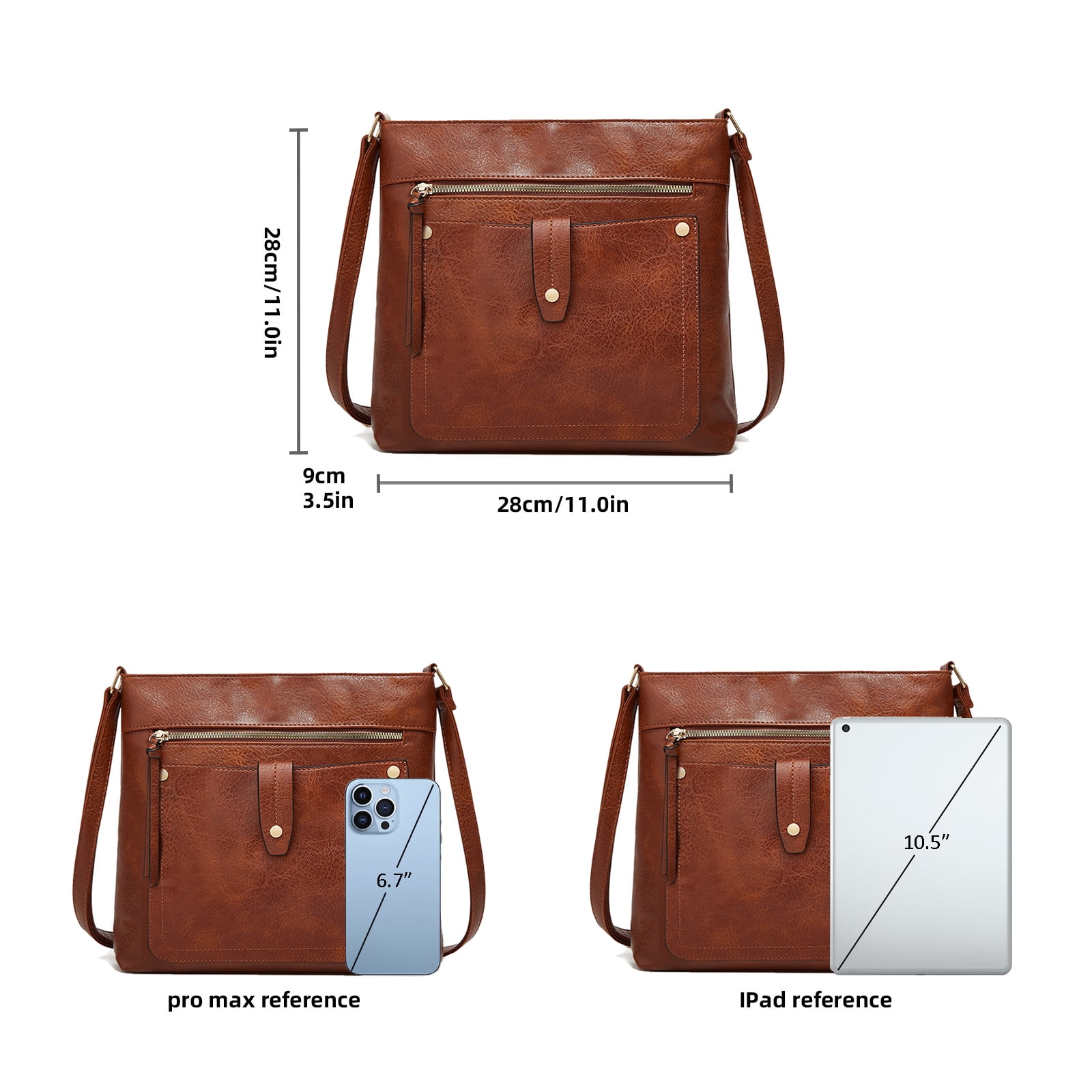 GAEKEAO Hobo Bags for Women Large Leather Purses and Handbags Crossbody Tote Shoulder Bag with Side Pockets Adjustable Strap