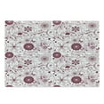 thumbnail image 1 of Floral Cutting Board, Exquisite Floral Inspired Vibrant Toned Branch Blush Baroque Curls Image, Decorative Tempered Glass Cutting and Serving Board, Large Size, Maroon Rose, by Ambesonne, 1 of 1