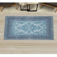 thumbnail image 1 of Vintage Decorative Rug, Caucasian Style Antique Ornaments Floral Blossoms and Geometric Details Damask, Quality Carpet for Bedroom Dorm and Living Room, 6 Sizes, Sky Blue, by Ambesonne, 1 of 1