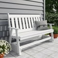 thumbnail image 3 of Keystone Amish Co. 4 Foot Franklin Poly Composite Porch Glider, Turf Green, 3 of 4