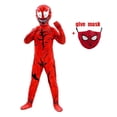 thumbnail image 3 of Conjunto de disfraz de superhéroe Spiderman para niños, estilo 3D, mono de cosplay de Halloween para niños y niñas, 3 of 5