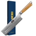 thumbnail image 1 of Cuchillo de Cocina HOSHANHO Nakiri Damasco 16.5 cm Mango de Madera, 1 of 7