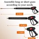 thumbnail image 2 of Pistola de lavado de alta presión YONGSHENG con varilla de extensión 5 boquillas ajuste M22 4000 psi naranja, 2 of 5