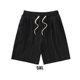 thumbnail image 2 of Qarigey Pantalones de encaje de hielo, pantalones cortos holgados, lavables, transpirables, con cierre de piel, Unisex, moda para correr, Prendas para la parte inferior del cuerpo Negro 5XL, 2 of 6