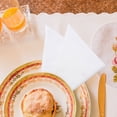 thumbnail image 3 of Minkissy 6Pcs High-class Dining Table Napkins Cloth Kitchen Rag White Cotton for Family Gatherings, 3 of 8