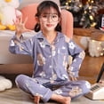 thumbnail image 1 of Sanrio-Pijama de Hello Kitty para niña, traje de manga larga con dibujos animados de Cinnamoroll, ropa de Anime para el hogar, 1 of 4