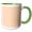 Green/White, variant on 3drose, Color Peach Puff, 11oz Magic Transforming Mug