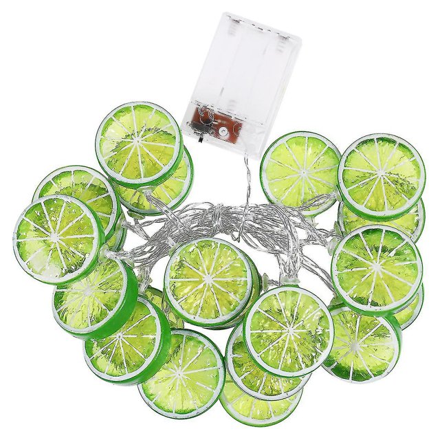 Osaladi Lime Slice String Light 3 Meters 20 Leds Battery Powered Light String For Patio Fence Deck B