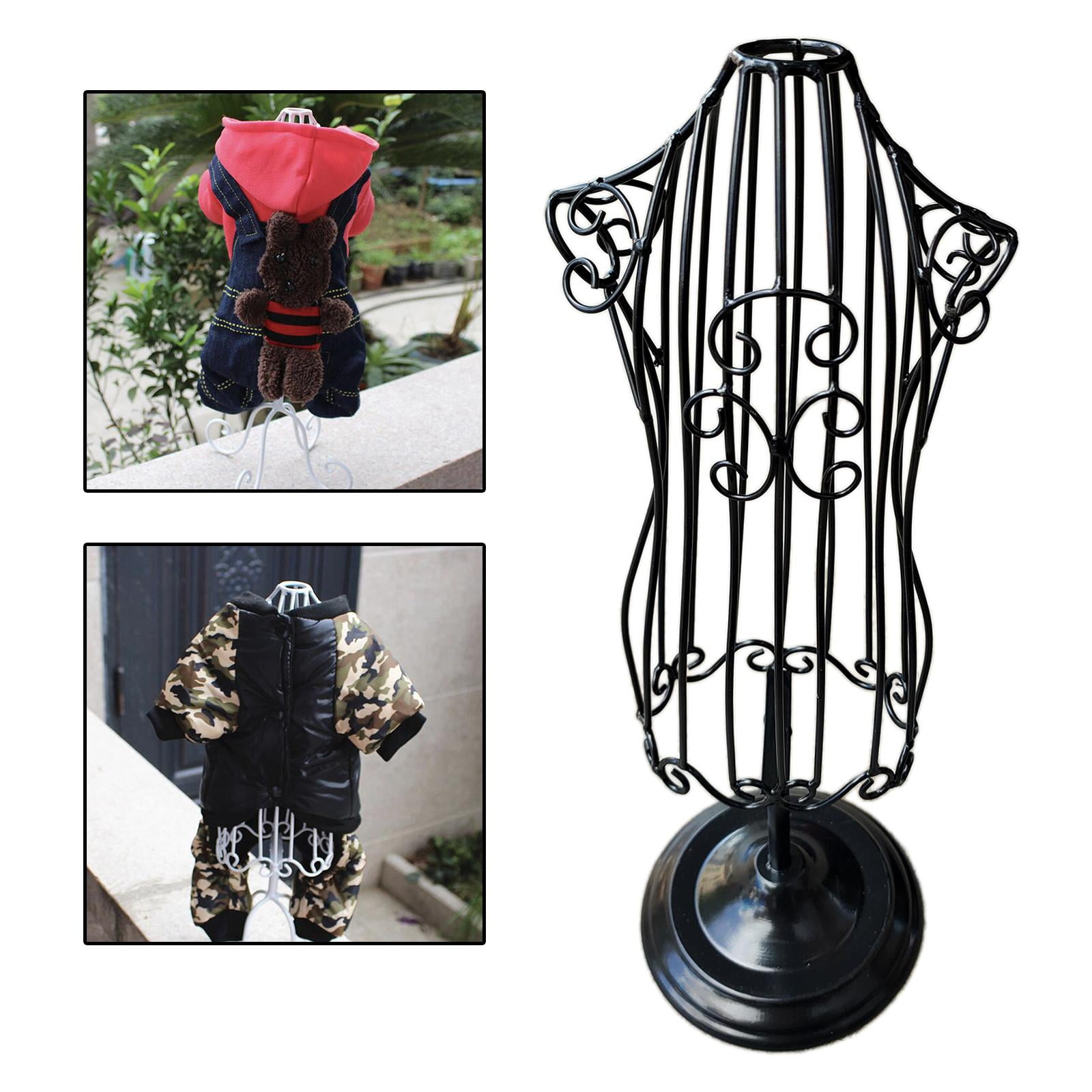 Metal Dog Clothes Display Stand Mannequins Pet Display Model Hangers Small