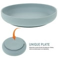 thumbnail image 4 of OULII Round Scoop Dish Spill Proof And Suction Trays Senior Dining Plate For, 4 of 8