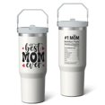 thumbnail image 2 of 1pc Mother 30oz Tumbler with Straw & Handle - Insulated Stainless Steel Cup | Holiday Gift for Man Women (Christmas, Valentine's, Birthday), 2 of 7