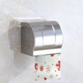 thumbnail image 4 of 2 Rolls Christmas Toilet Paper Snowflake Pattern Toilet Tissue Bathroom Paper, 4 of 5
