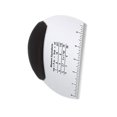 thumbnail image 4 of ‘s Kitchen Stainless Steel Dough Scraper with Scale Kitchen Non-slip Rubber Grip Chopper Pizza Tool Black, 4 of 9