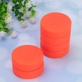 thumbnail image 5 of KAKOWELY 10 Pcs Rondelles de Hockey sur Glace en Caoutchouc à Dureté Réglable Balles de Hockey Mates Fournitures de Sport pour Hockey à Roulettes de Rue (Orange), 2,76 Pouces X 2,76 Pouces X 0,79 Pouces, 5 of 5