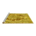 thumbnail image 2 of Ahgly Company Machine Washable Indoor Rectangle Abstract Yellow Modern Area Rugs, 8' x 12', 2 of 4