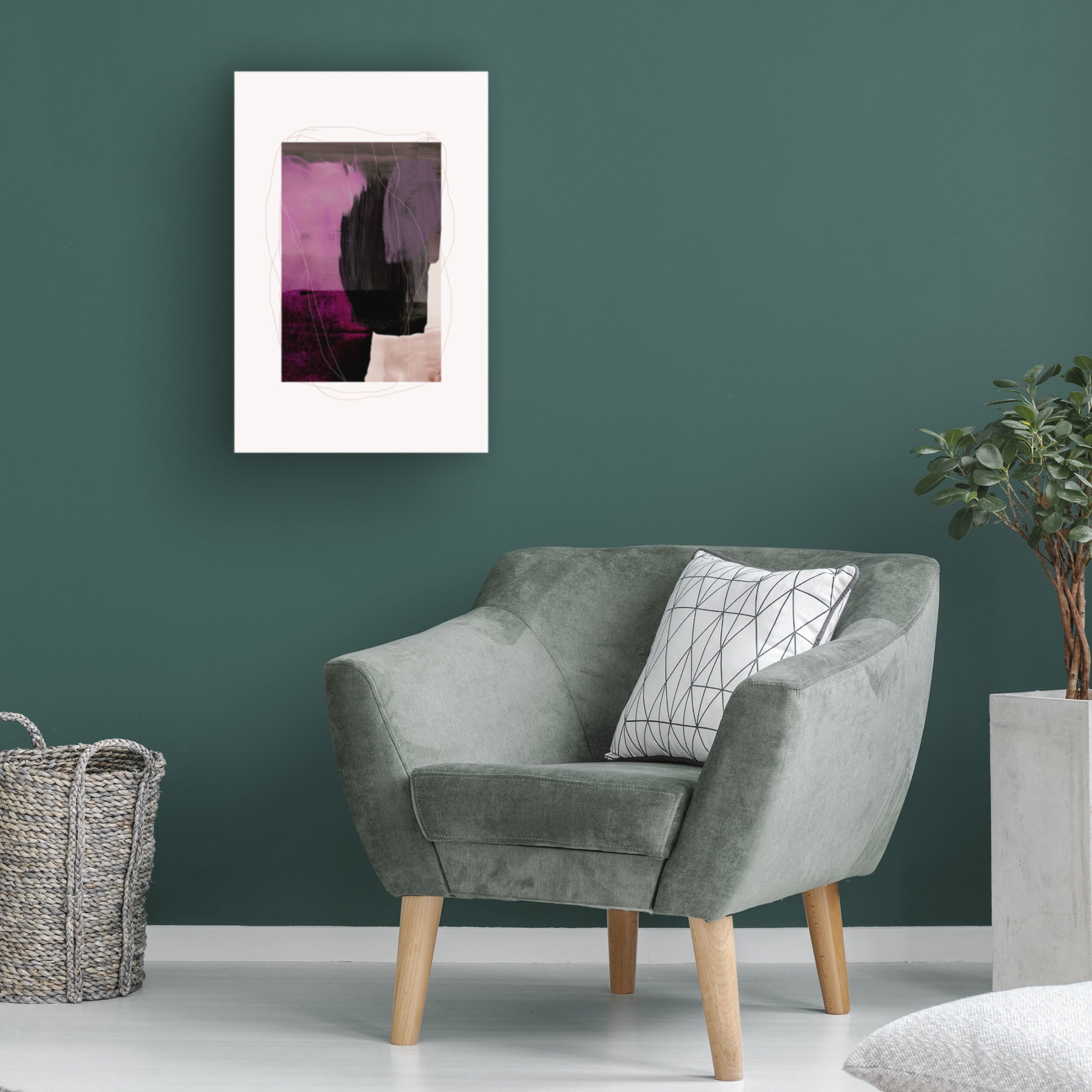 Trademark Fine Art Mareike Bohmer  Abstract Brush Strokes 77 Canvas Wall Art