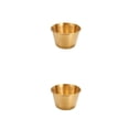 thumbnail image 4 of Cateissary Taza de salsa para mojar, vajilla de acero inoxidable 304, 4oz, porción de condimento para comer, aceite, bebida, pulido, de Oro pequeño 2piezas, 4 of 6