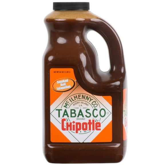 TABASCO® 64 oz. Chipotle Pepper Hot Sauce | TABASCO® 64 oz. Sauce piquante au piment chipotle