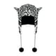 thumbnail image 1 of Lindo gorro de peluche decorativo, gorro de invierno informal para fiestas, senderismo, patinaje, festivales En y negro, 1 of 8