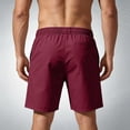 thumbnail image 7 of Nestiefly Workout Shorts Men Quick Dry Athletic Summer Shorts Running Elastic Waist Golf Gym Short with Zipper Pockets Wine S, 7 of 7