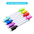 thumbnail image 1 of Dry 8 Colors Dry Erase Markers with Eraser Cap Home Office Classroom Portable Low Odor Whiteboard Pen Set for Glass/Whiteboard/Plastics/Porcelain, 1 of 7