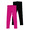 Tropical Blossom/Black, variant on Wonder Nation Girls Fleece Leggings, 2 Pack, Sizes 4-18 & Plus